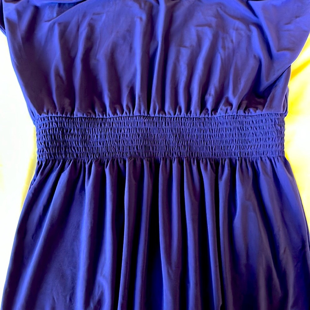 WHBM Kimono Sleeve Purple Dress, Size L - Picture 10 of 10